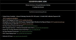 Desktop Screenshot of geoinfo.sdsu.edu