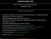 Tablet Screenshot of geoinfo.sdsu.edu