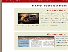 Tablet Screenshot of fire.sdsu.edu