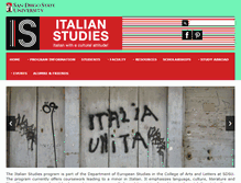 Tablet Screenshot of italian.sdsu.edu