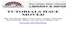 Tablet Screenshot of infotutor.sdsu.edu