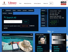 Tablet Screenshot of library.sdsu.edu