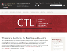 Tablet Screenshot of ctl.sdsu.edu