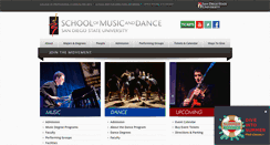 Desktop Screenshot of music.sdsu.edu
