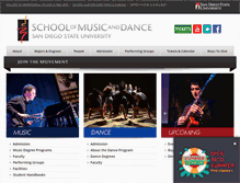 Tablet Screenshot of music.sdsu.edu