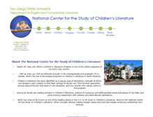 Tablet Screenshot of childlit.sdsu.edu