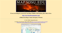Desktop Screenshot of map.sdsu.edu