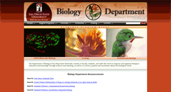 Desktop Screenshot of bio.sdsu.edu