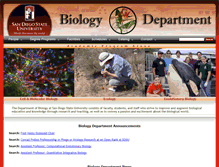 Tablet Screenshot of bio.sdsu.edu