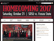 Tablet Screenshot of homecoming.sdsu.edu