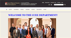 Desktop Screenshot of ccee.sdsu.edu
